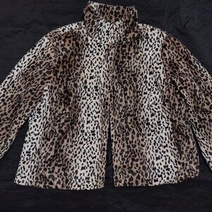 Ladies leopard-print cape, 3/4 sleeve, L